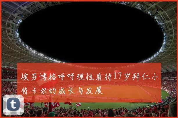 埃芬博格呼吁理性看待17岁拜仁小将卡尔的成长与发展